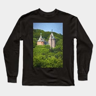 Castell Coch Impressionist Style Long Sleeve T-Shirt